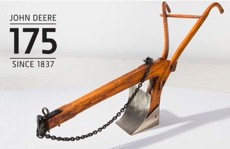 John Deere invented the steel plow in 1837.